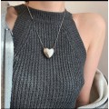 925 Silver 3D Slider Heart Necklace