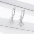 925 Silver Four Leaf Flower Necklace and Earrings