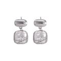 925 Silver Lava Pearl Earrings