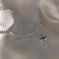 925 Silver Thick Cross Necklace