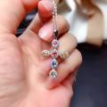 SPECIAL - 925 Silver Colourful CZ Cross