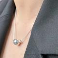 925 Silver Minimalist Ball Necklace