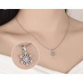 925 Silver Lotus Flower Necklace