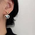 925 Silver Silver & Gold Heart Earrings