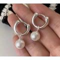 925 Silver Pretty Women Pearl Earrings