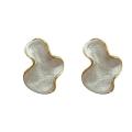 925 Silver Gold Plated Cloud Earrings