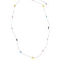 925 Silver Colourful Drip Gaze Beads Necklace