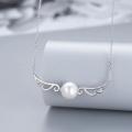 925 Silver Pearl Clavicle Necklace