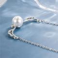 925 Silver Pearl Clavicle Necklace