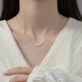 925 Silver CZ Star Clavicle Necklace