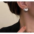 925 Silver Heart Stud Earrings