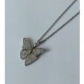 925 Silver Butterfly Necklace