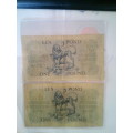 MH de KOCK One Pound notes ( 1956 / 1959 )