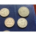 6 x Union of South Africa coins 1945 Onwards RARE VALUABLE one Bid all