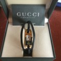 Genuine Swiss Gucci 6100L ladies Designer Collectors Watch Box and Warranty . Never Used R14500