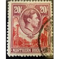 Northern Rhodesia George VI set with extra shades values to 20s 1938