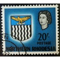 Northern Rhodesia Queen Elizabeth II fine used set to 20s 1963