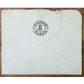 South Africa on service cover canceled (no crown) addressed to Johannesburg