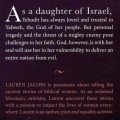 [B:2:S:CC]-Yehudit. Chosen by God. - Lauren Jacobs