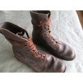 SA ARMY BORDER WAR LEATHER COMBAT BOOTS - SIZE 10