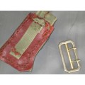 BRASS BUCKLE AND HANDMADE KNIVE POUCH