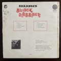 Black Sabbath - Paranoid Vinyl LP Rare South African Vertigo Swirl Unique SA Sleeve