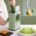 Multifunction Vegetable Slicer 3 in 1 Manual Home Kitchen Accessories Drum Grater