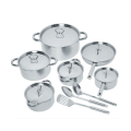 15pcs Oapsulated Stainless Steel Cookware Set