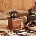 Manual Coffee Grinder Vintage Antique Style Wooden Coffee Grinder