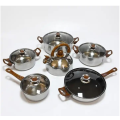Stainless Steel Cookware Set - 12-Piece
