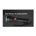 26650mAh Rechargeable IPX6 LED Impact Resistant Zoom Lens Torch