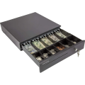 L405 Cash Drawer - Black, RJ11 / RJ12 Printer Kick Interface
