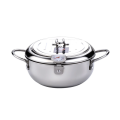 Deep Frying Pot with Thermometer Fryer Pot 3.2l