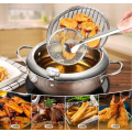 Deep Frying Pot with Thermometer Fryer Pot 3.2l