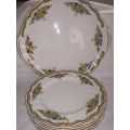 LIKE NEW OLD CHELSEA 6 SIDE PLATES WITH CAKE PLATTER JOHNSON BROS