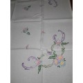 BEAUTIFUL HAND EMBROIDERED SQUARE TABLECLOTH 78X78CM
