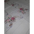 BIG BEAUTIFUL HAND EMBROIDERED TABLECLOTH (2 available)