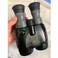 Crystal clear view, Canon 18x50 image-stabilized binoculars.