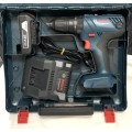 Bosch GSB 180-LI Impact Drill 1 x 2,0Ah Battery, Charger and Case included.