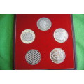 Rare Complete Rhodesian History Medallion Set (Pure Silver)
