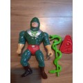 1986 Complete King Hiss of He-Man-Masters of the Universe #9191 (MOTU) Vintage Figure