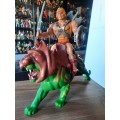 1981 Complete He-Man And Battle Cat of He-Man Masters of the Universe #38 (MOTU) Vintage Figure