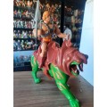 1981 Complete He-Man And Battle Cat of He-Man Masters of the Universe #38 (MOTU) Vintage Figure