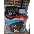 1983 Complete TOMY TURNIN TURBO DASHBOARD WITH BOX Vintage Figures