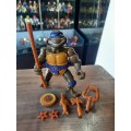 1990 Complete Storage Shell Donatello Vintage Figure Teenage Mutant Ninja Turtles