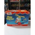 1970`s Boxed Fisher Price Mini Copter Vintage Figures