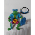 1989 Complete Genghis Frog Vintage Figure Teenage Mutant Ninja Turtles #34