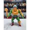 1982 Complete Man-At-Arms `Red Dot` of He-Man-Masters of the Universe #73 (MOTU) Vintage Figure