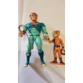 Thundercats 1986 Complete Tygra With PVC Wilykat Vintage Figure #6060