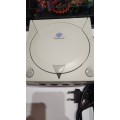Sega Dreamcast Console With x2 Controllers and 10 Games